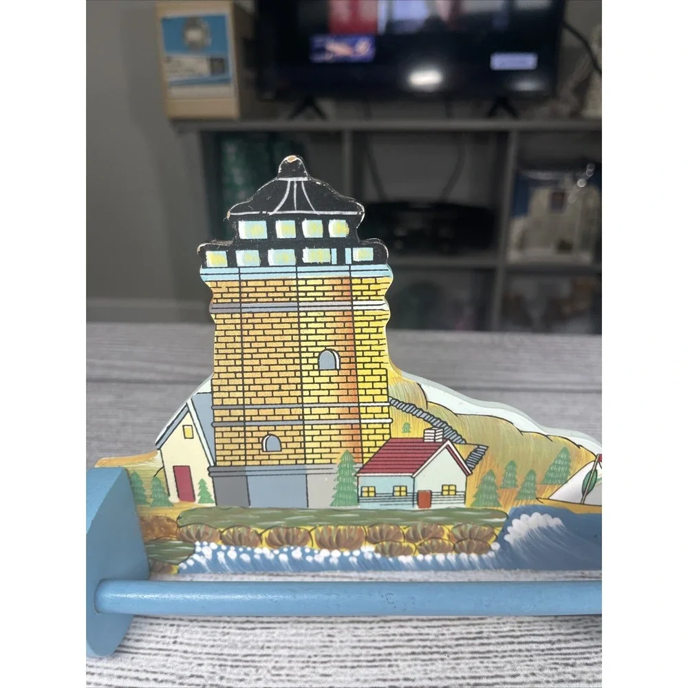 Lighthouse Wooden‎ Magnetic Hand Towel Holder